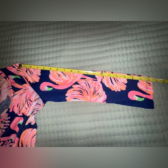 Lilly Pulitzer Beacon T-shirt dress SZ XS Gimme Some Leg Flamingo 3/4 slv VVGUC - Picture 7 of 9